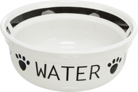 Castroane pentru Mancare si Apa Caini - Castron de Rezerva Water pentru 24642, Alb/Negru, 24642-11