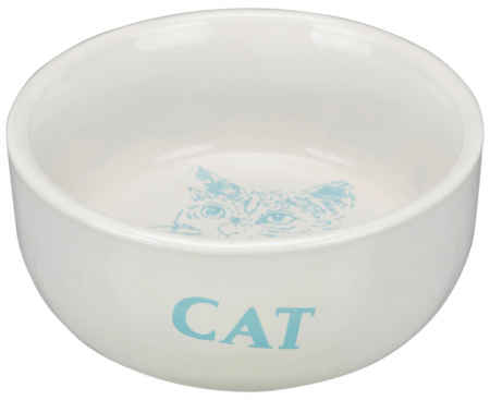 Castroane pentru Mancare si Apa Pisici - Castron Pisica Ceramica 0.3 l/11 cm 4010