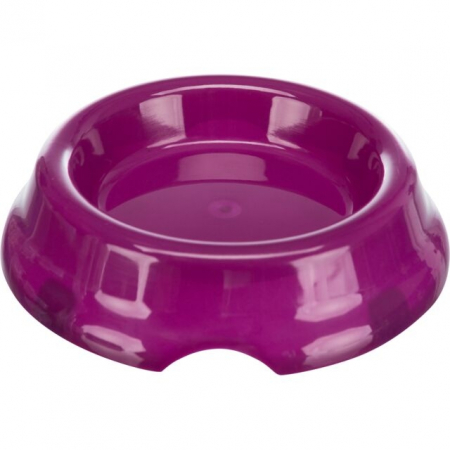 Castroane pentru Mancare si Apa Pisici - Castron Plastic, Antiderapant, 0.2 l/11 cm, Diferite Culori, 2474