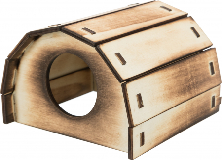 Custi si Accesorii - Casuta Pentru Hamsteri, Mikkel, Lemn, 13x9x13 cm, 60865