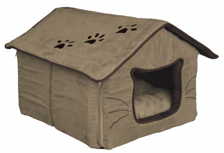Produse pentru Pisici - Casuta Hilla 35x30x40 cm Maro Inchis 36334