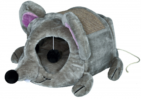 Accesorii pentru Pisici - Culcus, Junior Lukas, Forma Soarece, 35x33x65 cm, Gri, 36290