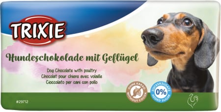 Recompense si Suplimente pentru Caini - Ciocolata cu Pui pentru Caini, 100 g, 29712