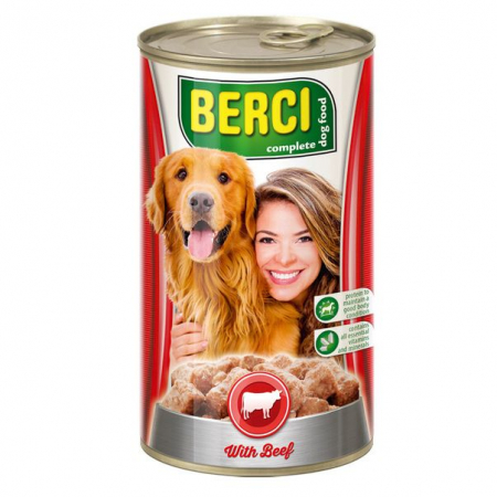 Hrana Umeda pentru Caini - Hrana Umeda Pentru Caini, Berci Adult, Vita, 1240 g