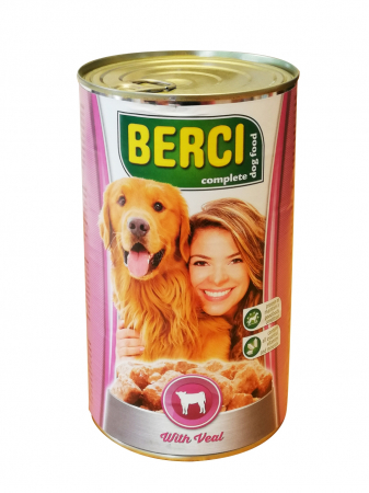 Hrana Umeda pentru Caini - Hrana Umeda Pentru Caini, Berci Adult, Vitel, 1240 g