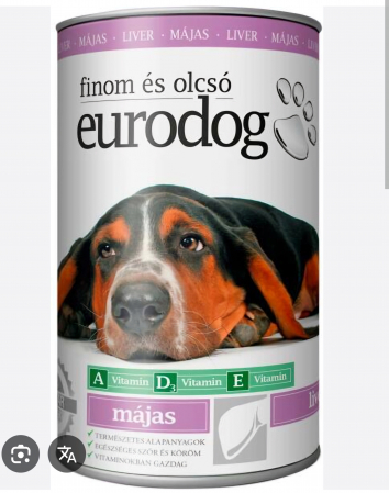 Hrana Umeda pentru Caini - Conserva pentru Caini Euro Dog Ficat 415 g