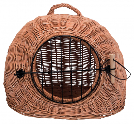 Produse pentru Pisici - Cos Iglu Pisica Nuiele cu Gratii 45 cm 2870