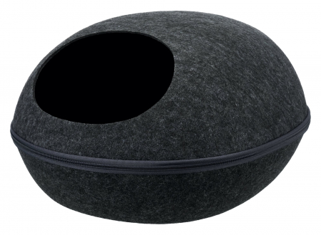 Accesorii pentru Pisici - Culcus Livia Soft, Cu Fermoar, 40x24x47 cm, Gri Antracit, 36319