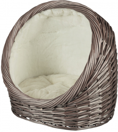 Patuturi, Iglu si Ansambluri Sisal pentru Pisici - Cos Nuiele Grii 44 x44x30 cm Captusit 28770