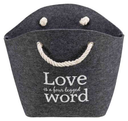 Produse pentru Pisici - Cos Polly Gri pentru pisici, 50 x 38 x 20 cm, 36311