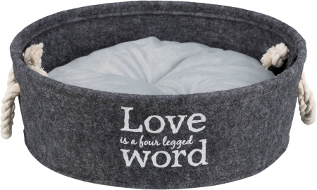Accesorii pentru Pisici - Cos Lian, Rotund, 37 cm, Antracit, 38395