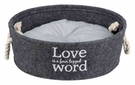 Accesorii pentru Pisici - Cos Lian, Rotund, 45 cm, Antracit, 38396