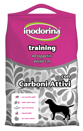 Covorase Absorbante si Scutece - Covoras abs Inodorina carbune 60 x 60 cm 40 buc