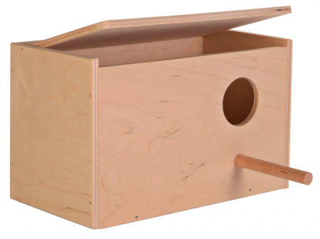 Accesorii pentru Pasari - Cuib Pentru Perusi, Din Lemn, 21x13x12 cm, 5630