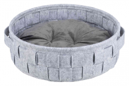 Produse pentru Caini - Cos Lennie, Rotund, 45 cm, Gri, 38392