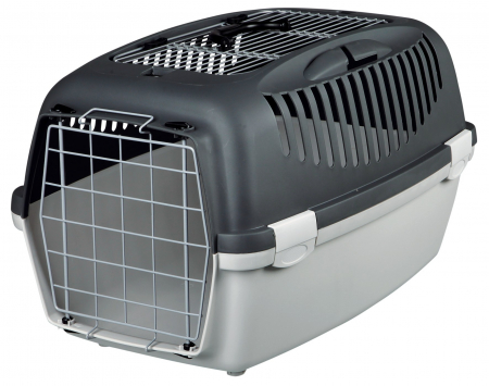 Custi si Genti Transport pentru Caini - Cusca De Transport, Capri 3 Open Top, S: 40x38x61 cm, Pana la 12 kg, Gri, 39861