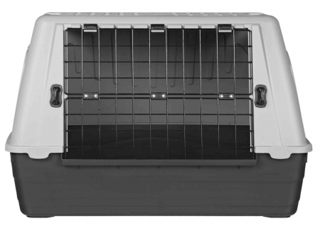 Custi si Genti Transport pentru Caini - Cusca De Transport, Journey, S-M: 77x51x43 cm, Negru/Gri, 39411