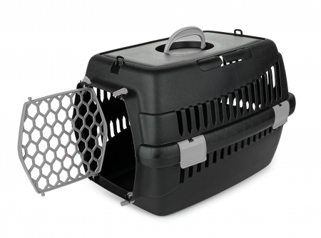 Custi si Genti Transport pentru Caini - Cusca de transport Teddy Gray 50/33/33 cm