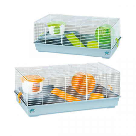 Custi si Accesorii - Cusca Hamster Duffy Alb Baza Color 20330011
