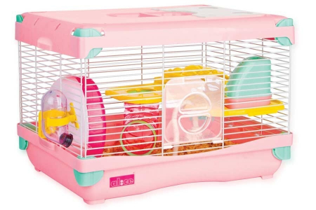 Custi si Accesorii - (-20%) Cusca Pentru Rozatoare, Gremi Adventure Land, L: 36x27x25 cm Roz, K806