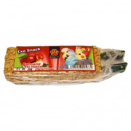 Hrana pentru Pasari - Exo Snack Baton pentru Papagali cu Mere 2 buc 140 g 641072