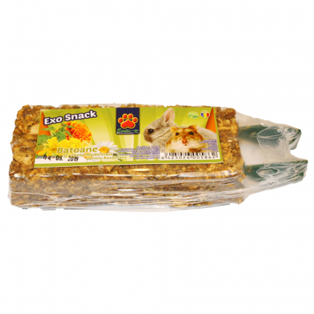 Hrana si Vitamine - Exo Snack Baton pentru Rozatoare cu Plante Medicinale 2 buc 70 g