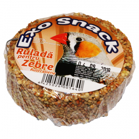 Hrana pentru Pasari - Exo Snack Rulada pentru Zebre Australiene 70 g 641023