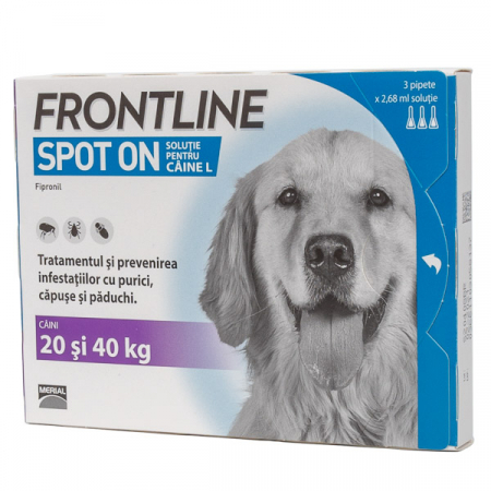 Antiparazitare - Frontline Spot on Caini L - Cutie 3 pipete
