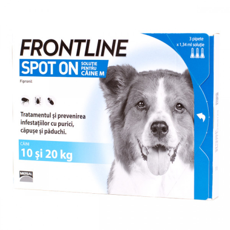 Antiparazitare - Frontline Spot on Caini M - Cutie 3 pipete