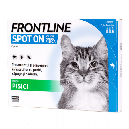 Igiena Pisici - Frontline Spot on Pisici - Cutie 3 pipete