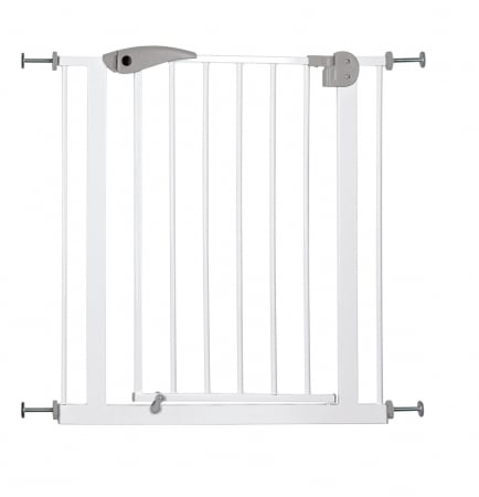 Accesorii Acasa si Mobilier - Bariera Pentru Caini, Metal, 75-85x76 cm, Alb, 39451