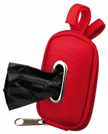 Pungi Igienice Pentru Caini - Dispenser Pungi Igienice, Cu Husa Din Piele Artificiala, 1 rola/20 buc, Diverse Culori, 22849