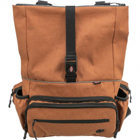 Custi si Genti Transport pentru Caini - (-20%) Geanta De Sold/Rucsac Pentru Accesorii, Rolltop, 22x7/3x24/32,5 cm, Ruginiu, 28867