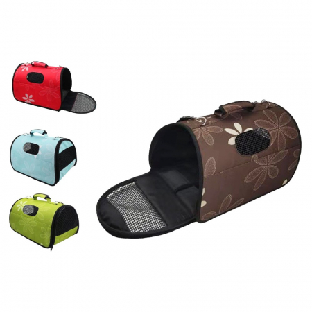 Custi si Genti Transport pentru Caini - Geanta transport & flori 44/25/25 cm - M