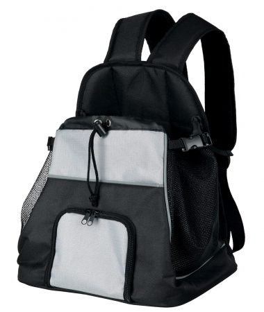 Custi transport pentru Pisici - Geanta Trasport 32x37x24 Negru cu Gri pentru 5 kg 28950