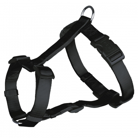 Hamuri pentru Caini - Ham Clasic Reglabil H, S-M: 40-65 cm/15 mm Negru, 14311