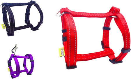 Hamuri pentru Caini - Ham textil reflectorizant 10 mm/20-35 cm