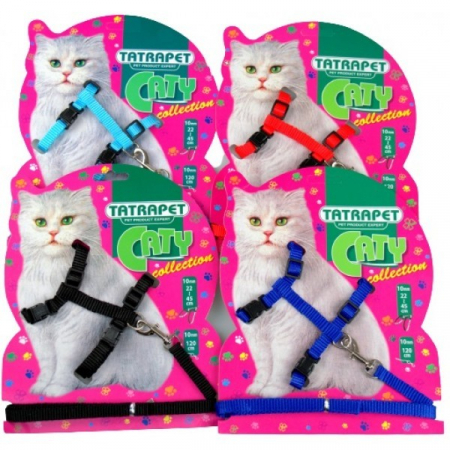 Hamuri pentru Caini - Ham textil cu lesa pt pisicute color
