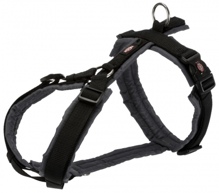 Hamuri pentru Caini - (-25%) Ham Premium Trekking, M-L: 62-74 cm/25 mm, Negru/Gri Grafit, 1997301