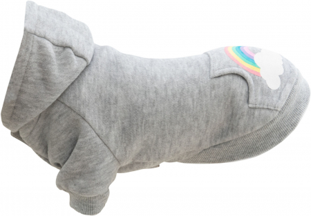 Imbrăcåminte si Încălțăminte pentru Caini - Hanorac Rainbow Falls, XXS: 18 cm, Gri, 680800