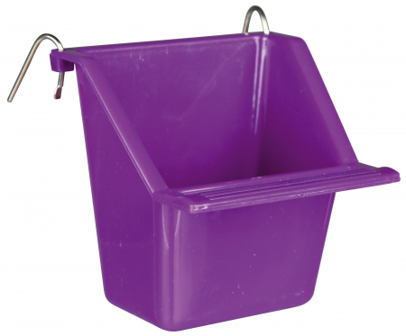 Accesorii pentru Pasari - Hranitor Plastic Pentru Pasari, 80 ml/6x6 cm, Diverse Culori, 5471