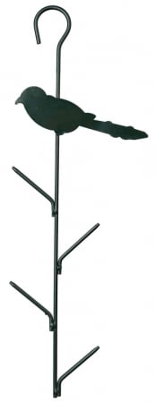 Produse pentru Pasari - Hranitor Exterior Pentru Bile De Grasime, Metal, 9x40 cm, Verde, 55620