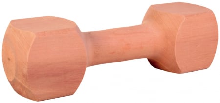 Jucarii pentru Caini - Jucarie De Aport Pentru Caini, Gantera, Lemn, 23cm/400 g 3223