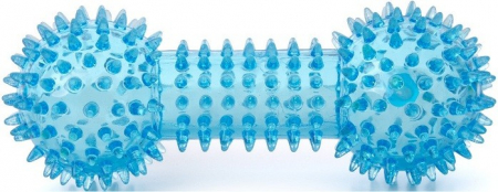 Jucarii pentru Caini - Jucarie gantera dental blue 15 cm