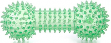 Jucarii pentru Caini - Jucarie gantera dental green 15 cm