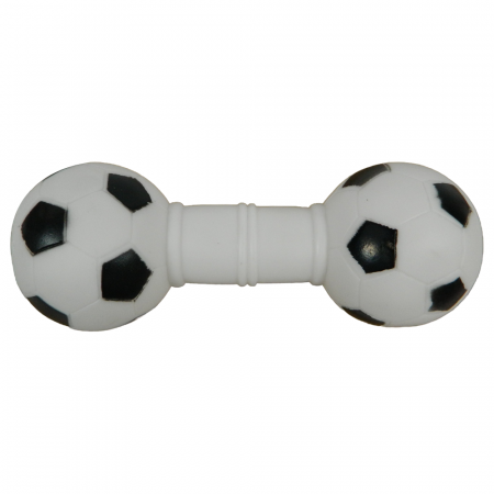 Jucarii pentru Caini - Jucarie gantera & fotbal 16 cm