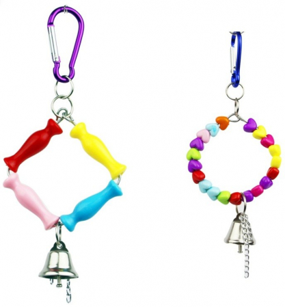 Produse pentru Pasari - Jucarie leagan color mix pt pasari