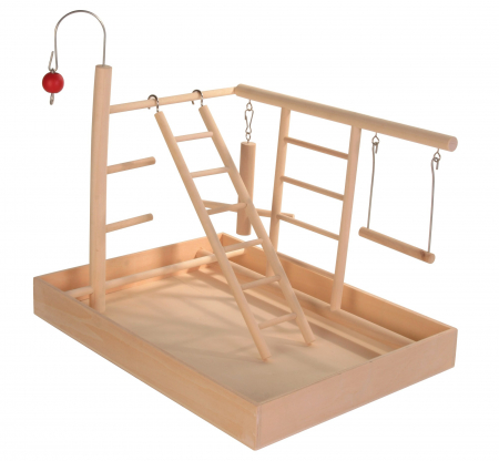 Accesorii pentru Pasari - Jucarie Lemn Canari/Perusi 34x26x25 cm 5655