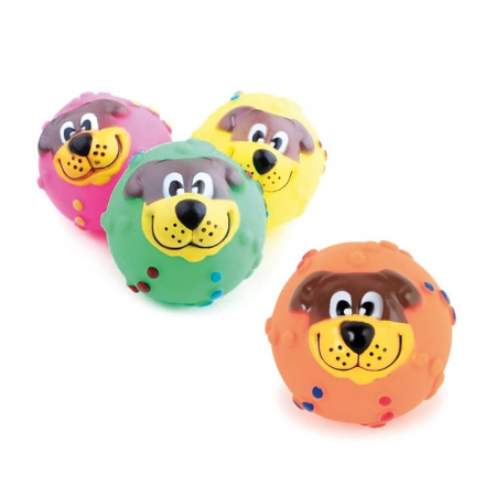 Jucarii pentru Caini - Jucarie minge & catel 6 cm mix/48 buc