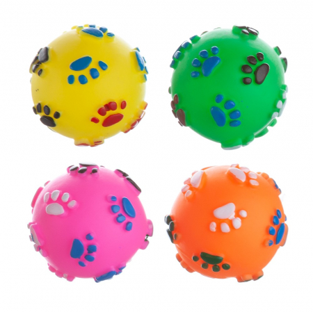 Jucarii pentru Caini - Jucarie minge cu labute 5,5 cm